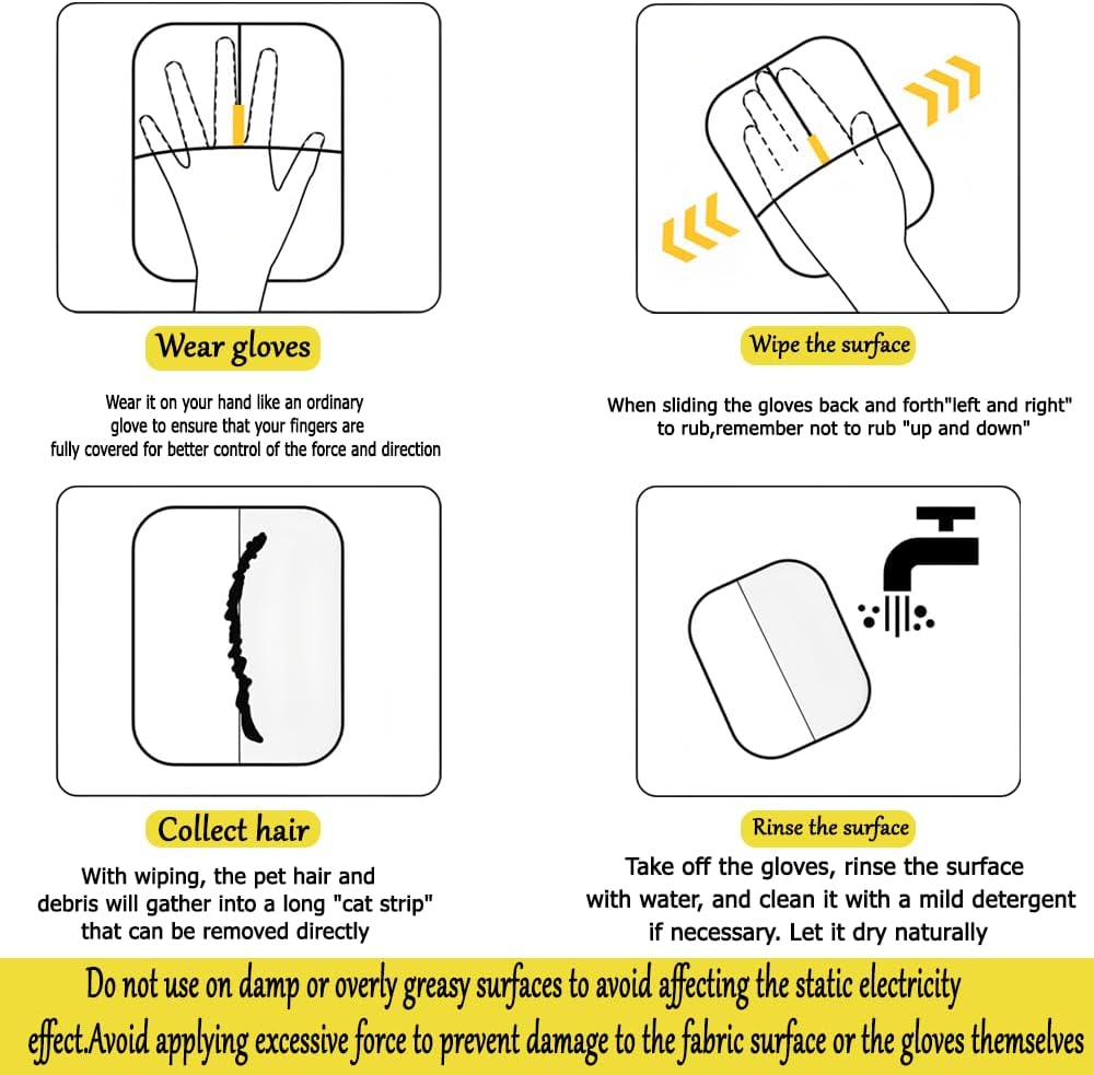 Fur B-Gone™ Pet Hair and Lint Remover Glove - Buy One Get One Free