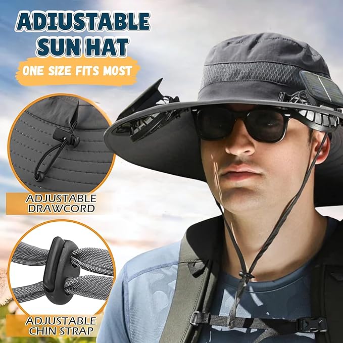 SunGuard™ Solar Fan Hat