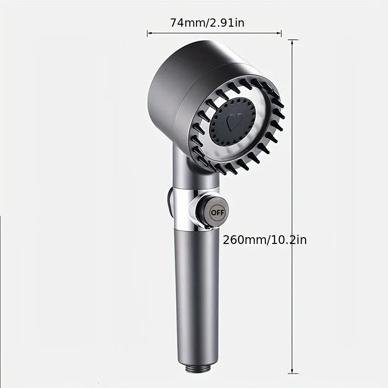 RainSpa™ High Pressure Massage Shower Head Set