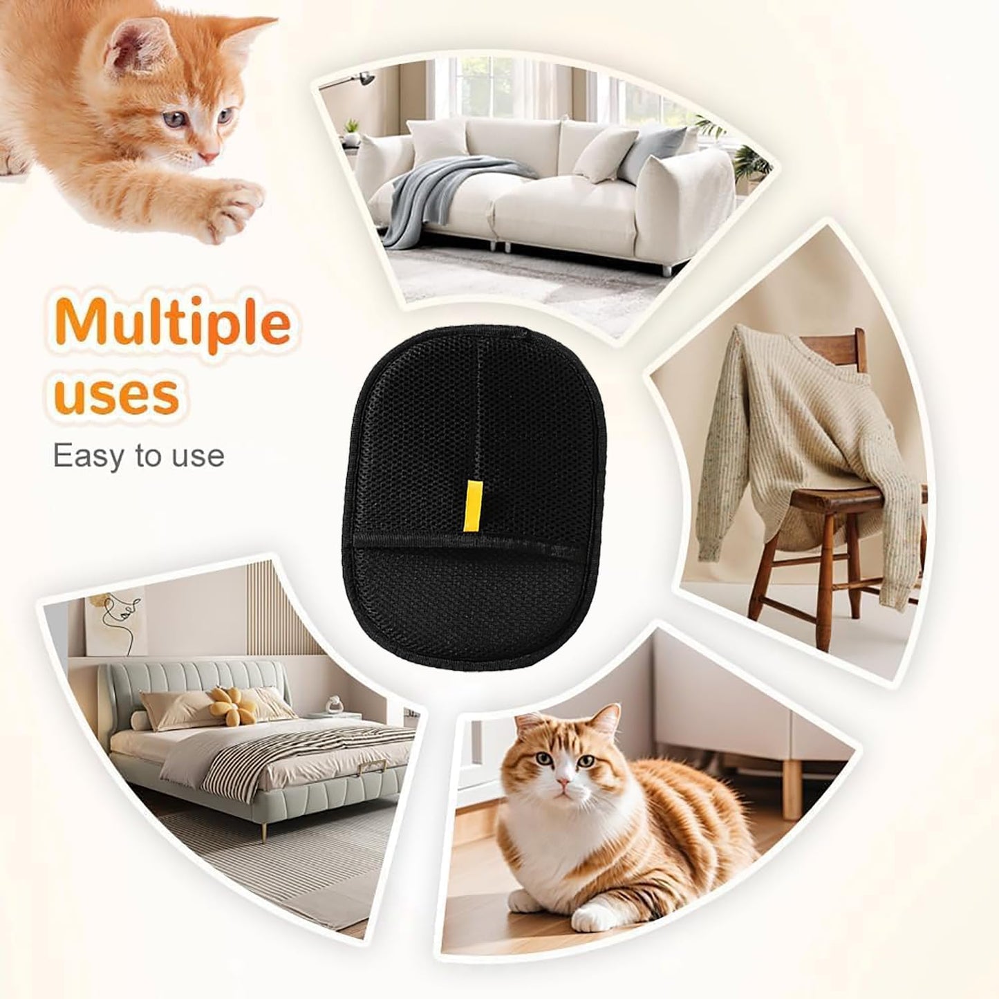 Fur B-Gone™ Pet Hair and Lint Remover Glove - Buy One Get One Free