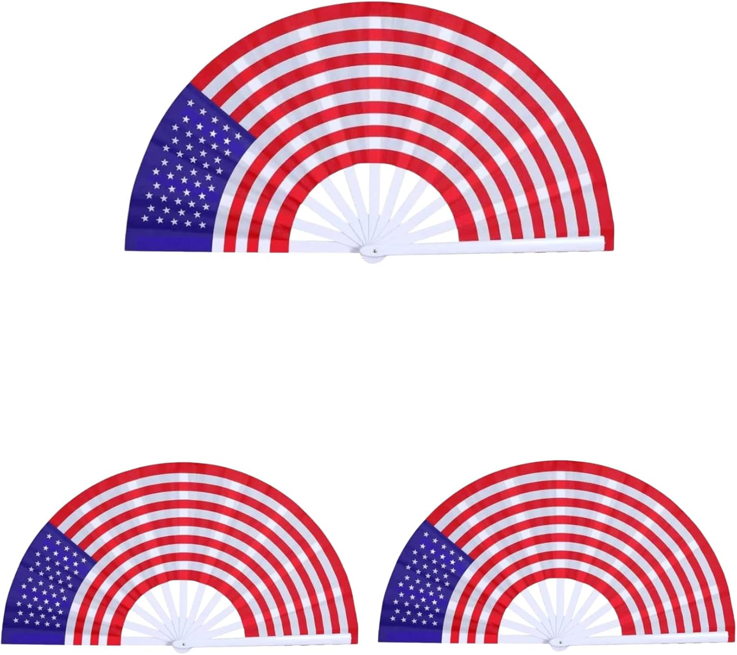 American Flag Clack, Popping Fan, for Line Dance, Rave, Festivals, and Performance