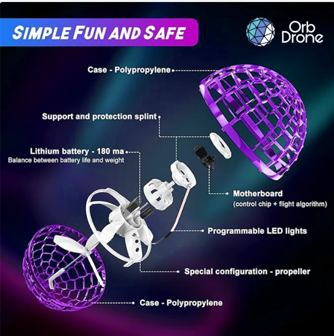 Glow Hover Spinner Orb Ball Fun