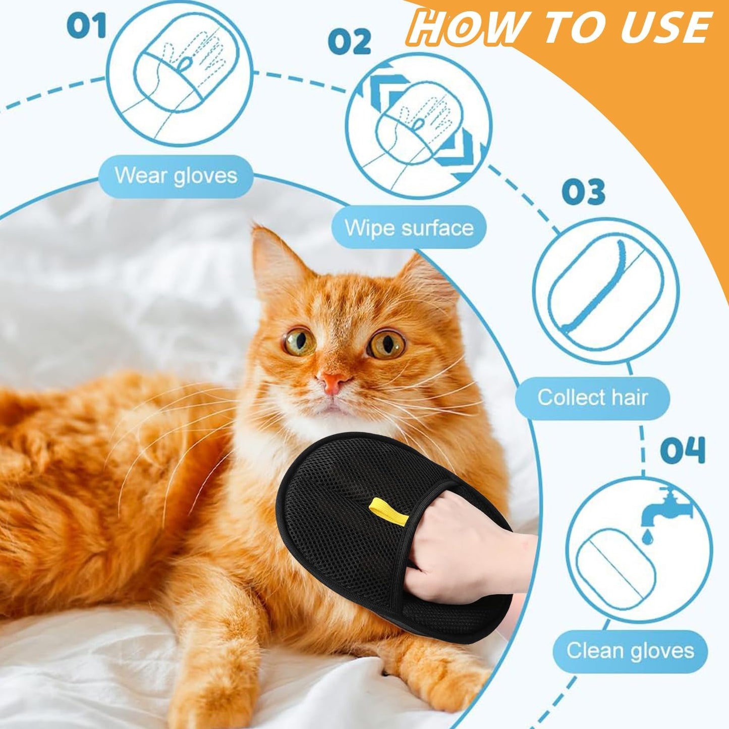 Fur B-Gone™ Pet Hair and Lint Remover Glove - Buy One Get One Free