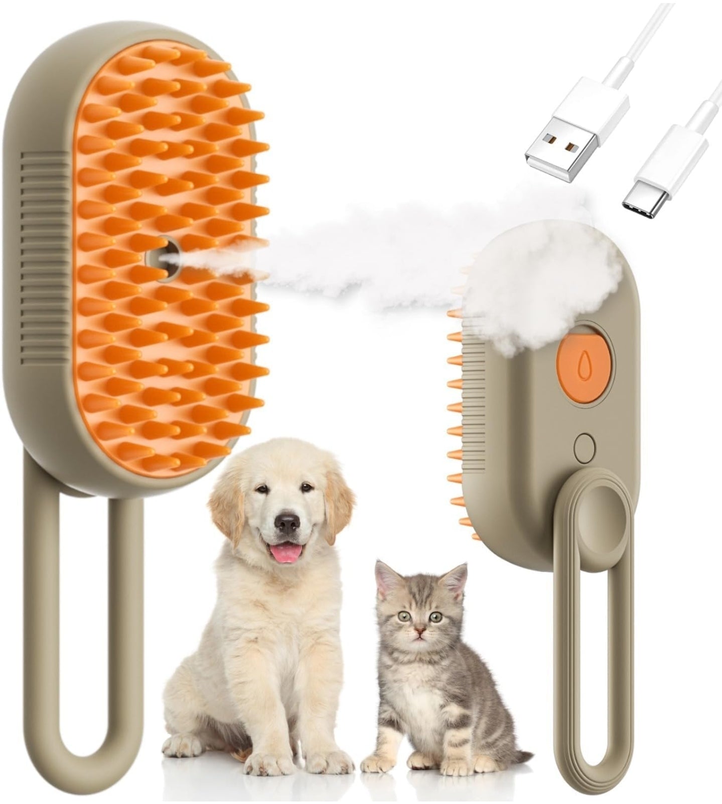 Ez Groomer Pet Steam Brush