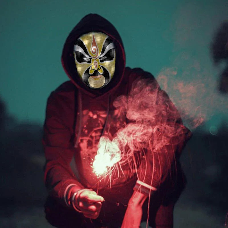 GlowSync LED Party Mask