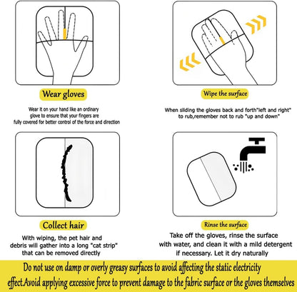 Fur B-Gone™ Pet Hair and Lint Remover Glove - Buy One Get One Free