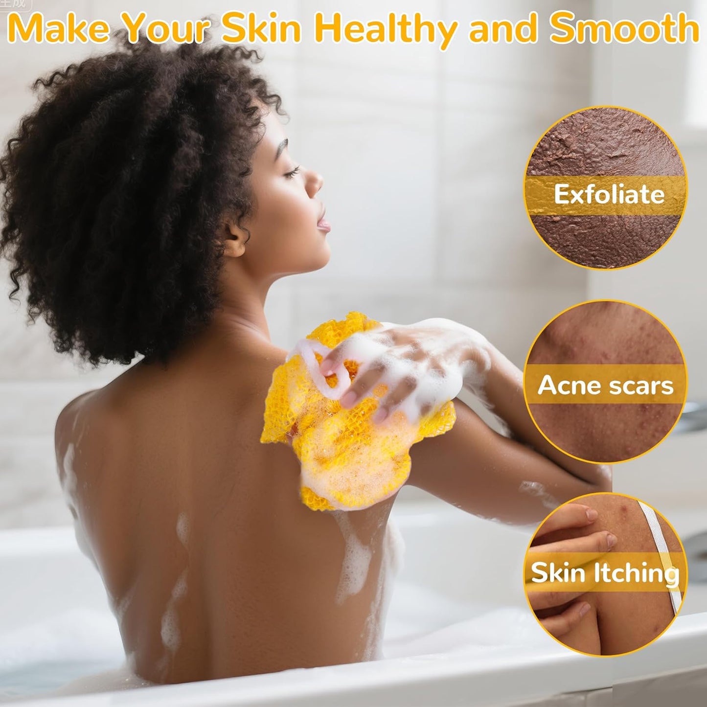 SmoothSkin Luxe™ African Exfoliating Shower Sponge