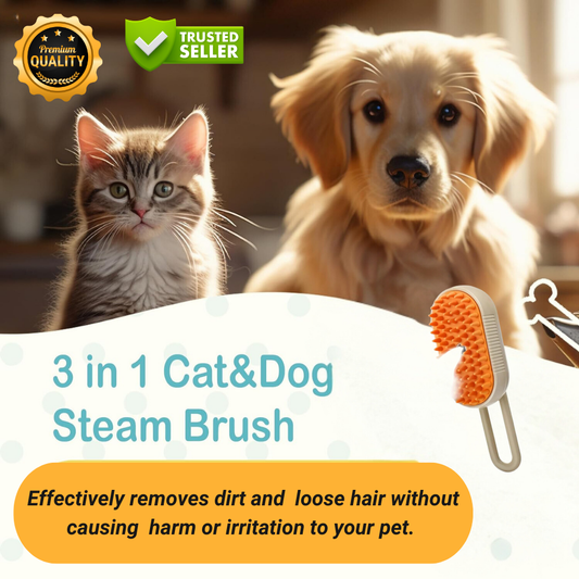 Ez Groomer Pet Steam Brush