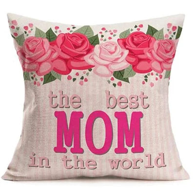 Happy Mother's Day Spring Colorful Pillowcase Decoration Cushion Cover