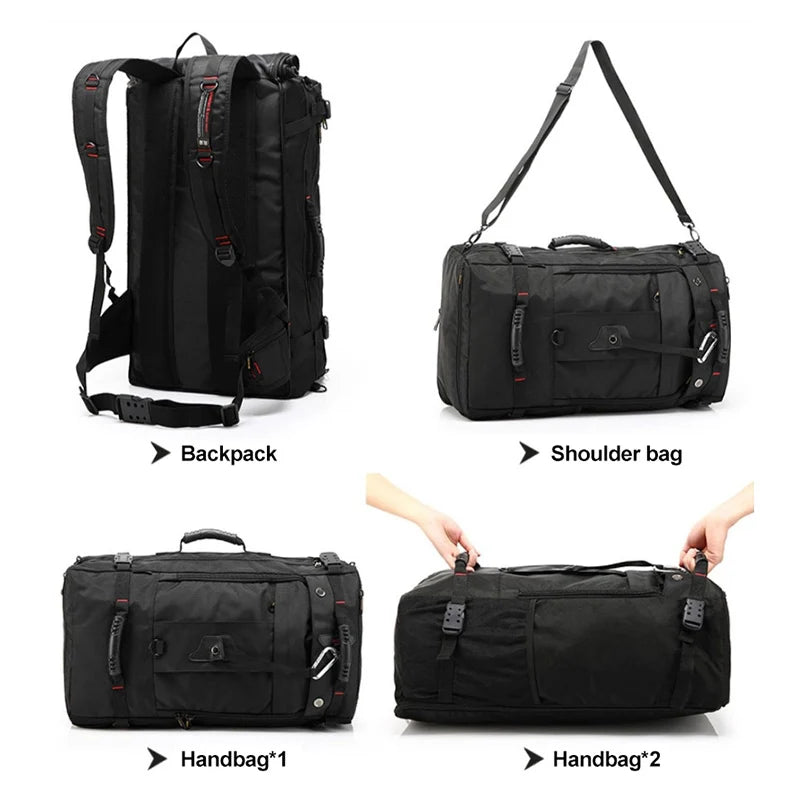 Multifunction Large Capacity Waterproof Travel Backpack Luggage Bag With USB Charger