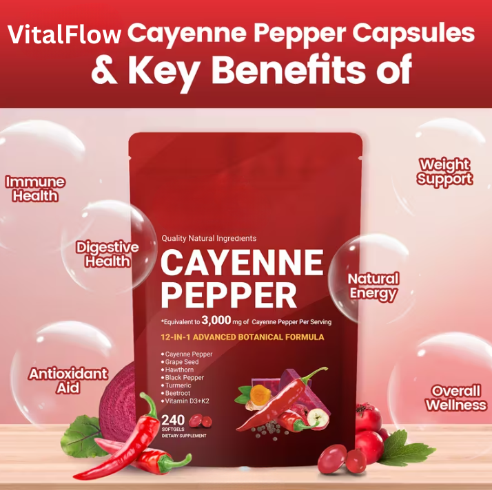 VitalFlow™ Cayenne Softgels