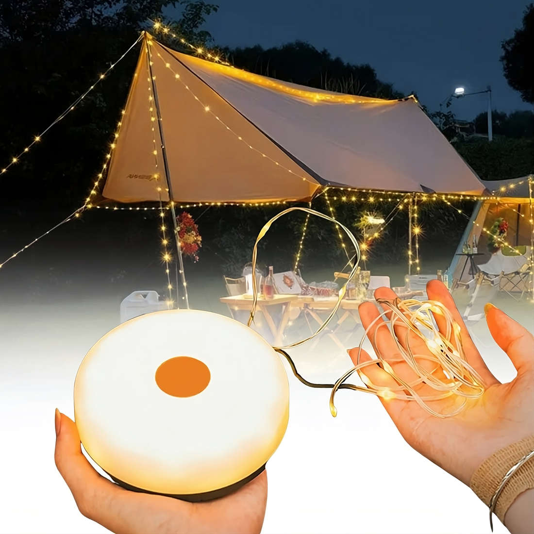 Ultimate SolarGlow™ Retractable String Lights