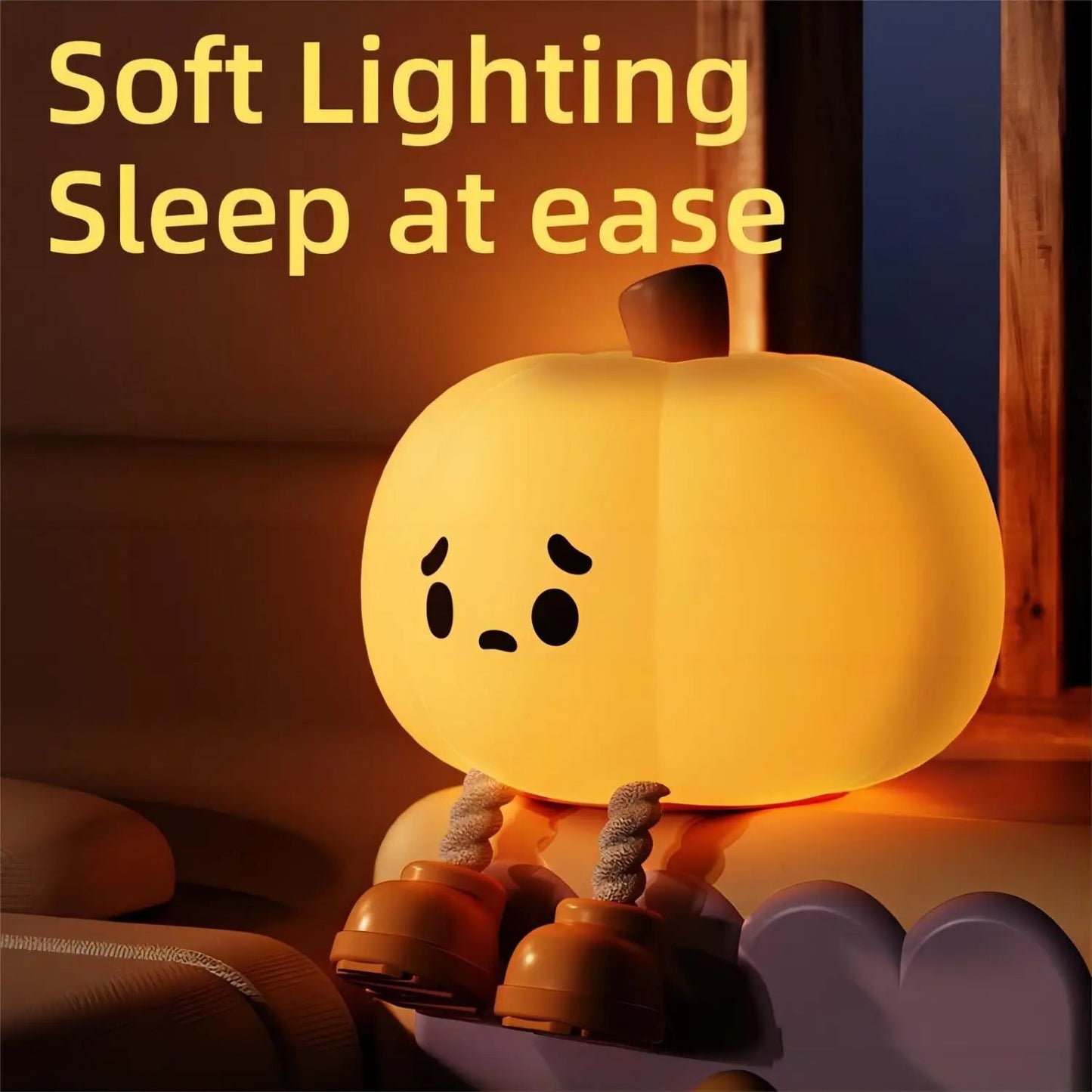 Cozy-Glo™ Pumpkin Lamp