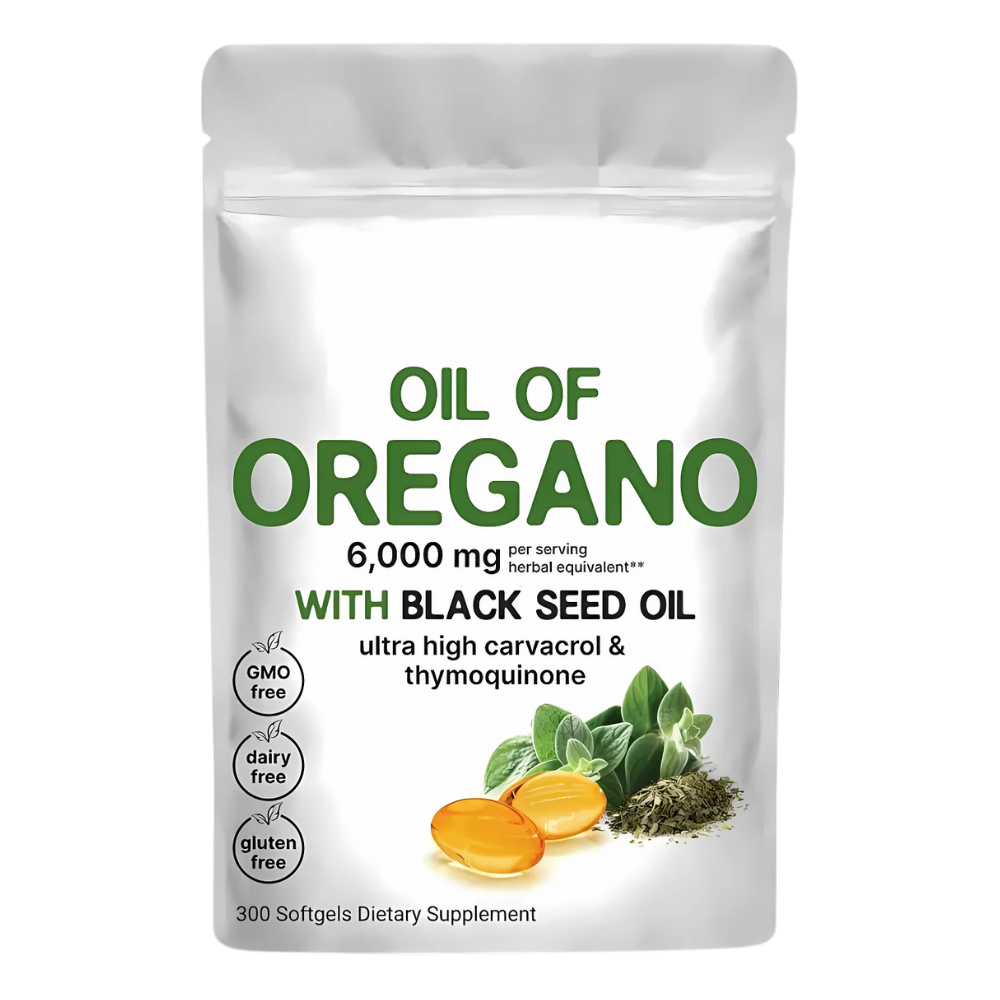 Daily Oregano Oil with Blackseed Oil Immunity Support 300 Softgels