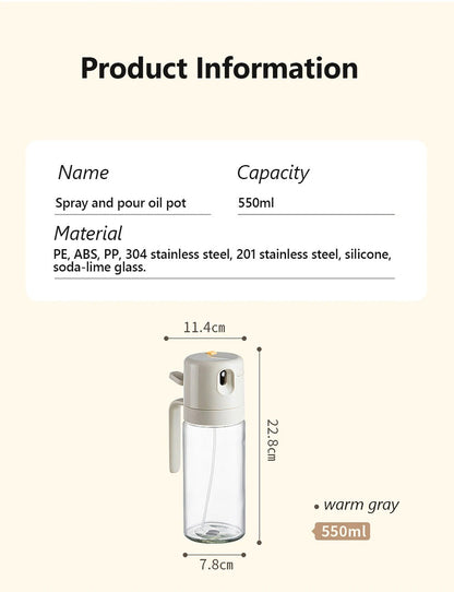 Easy 2-N-1 Oil Sprayer Dispenser™