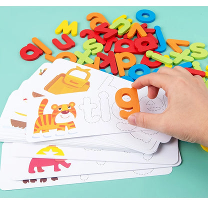 Animal Alphabet Puzzle Spell and Math Learning Toy
