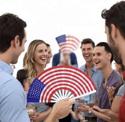 American Flag Clack, Popping Fan, for Line Dance, Rave, Festivals, and Performance