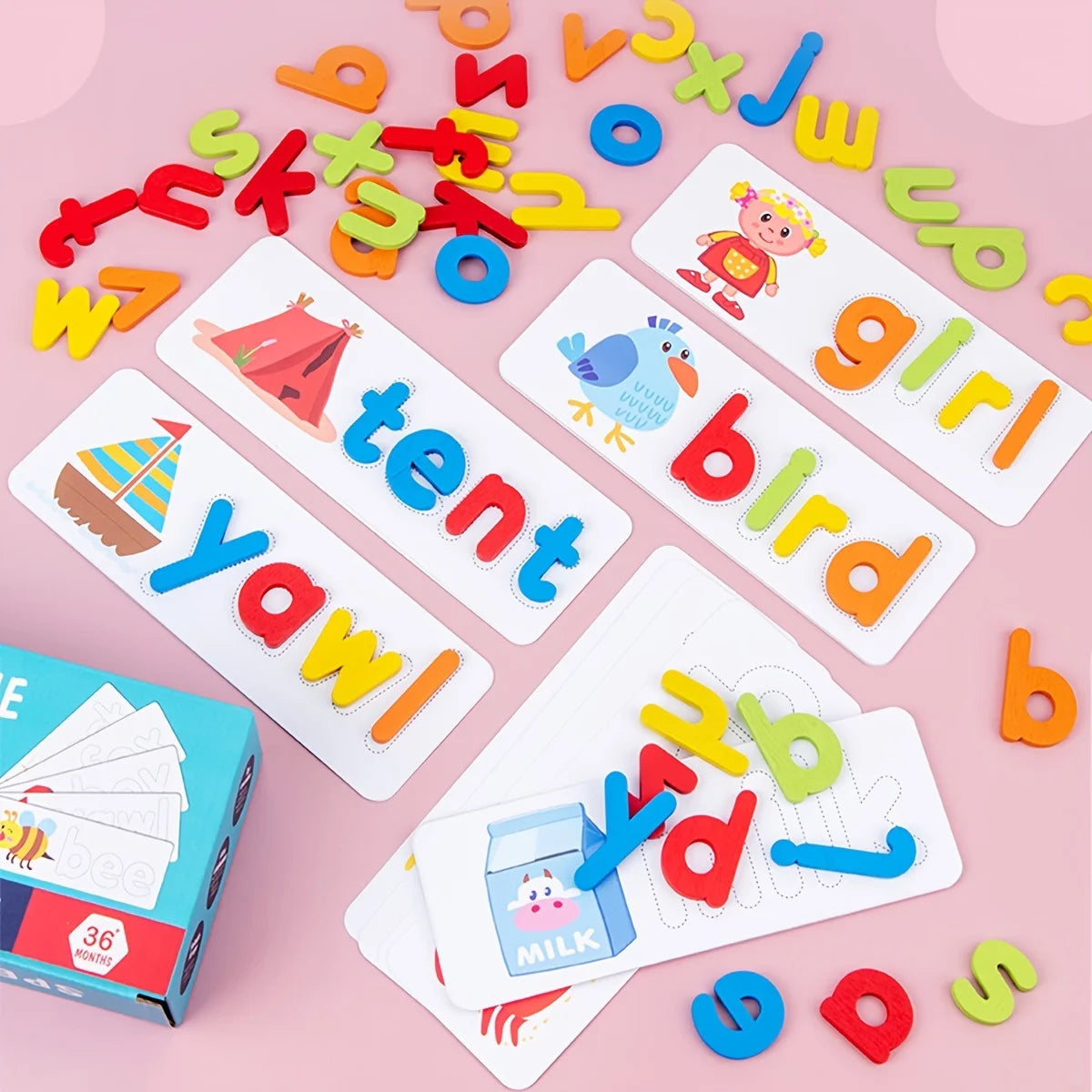 Animal Alphabet Puzzle Spell and Math Learning Toy