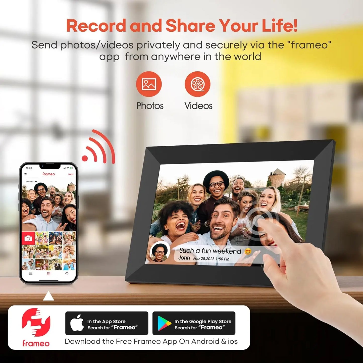 Memory Keeper™ Smart WiFi Digital Picture Frame
