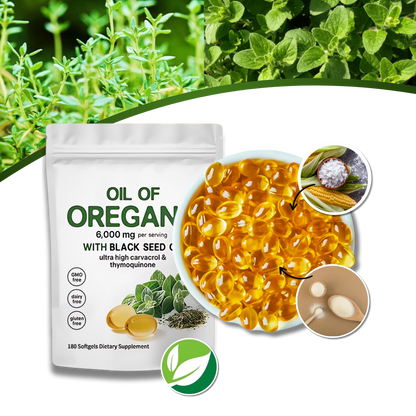 Daily Oregano Oil with Blackseed Oil Immunity Support 300 Softgels