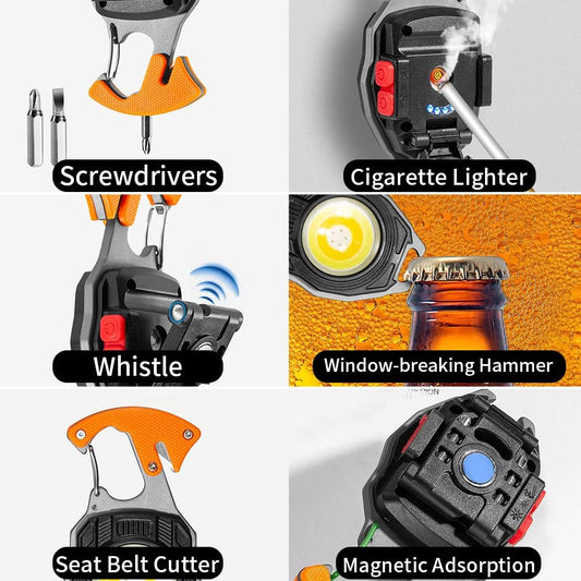 LiteMaster™ LED Multitool Survival Keychain Light