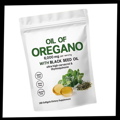 Daily Oregano Oil with Blackseed Oil Immunity Support 300 Softgels