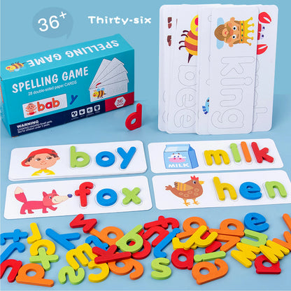 Animal Alphabet Puzzle Spell and Math Learning Toy