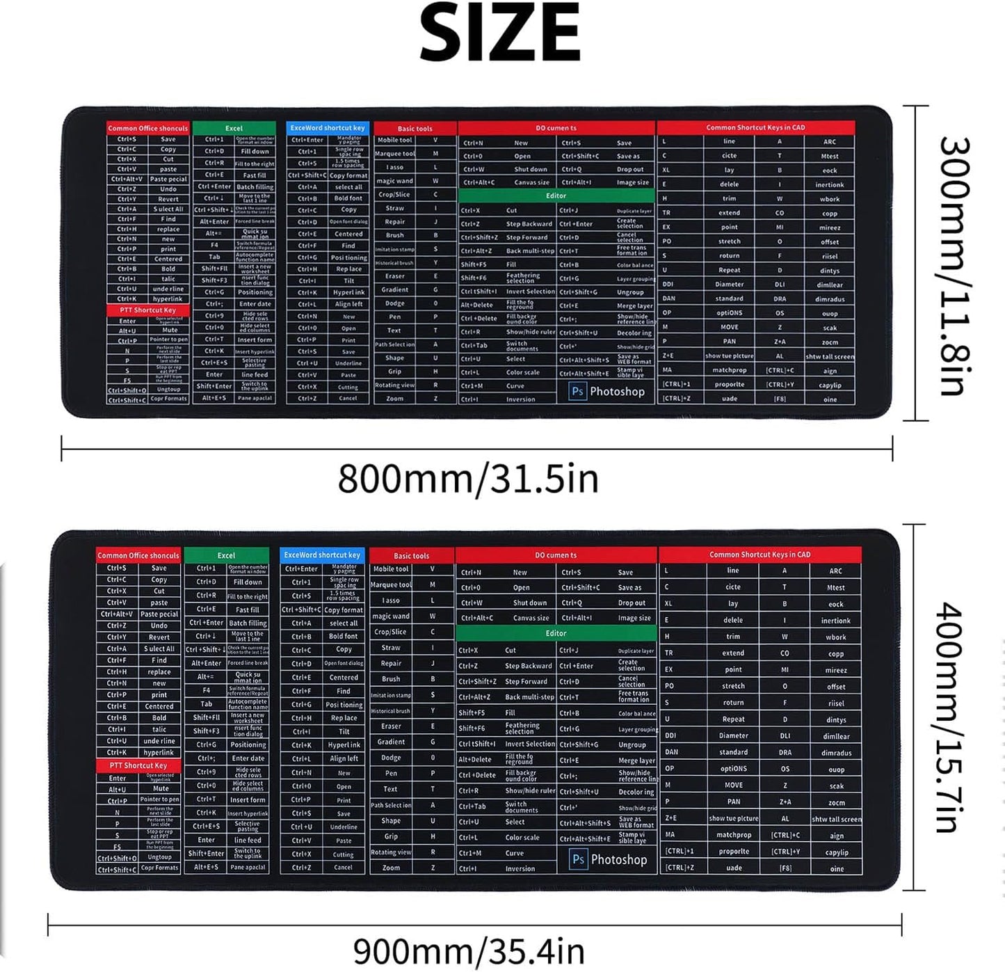 Shortcut ProMat: Office Efficiency Pad