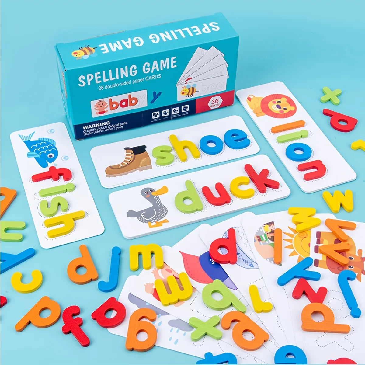 Animal Alphabet Puzzle Spell and Math Learning Toy
