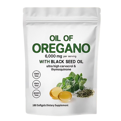 Daily Oregano Oil with Blackseed Oil Immunity Support 300 Softgels