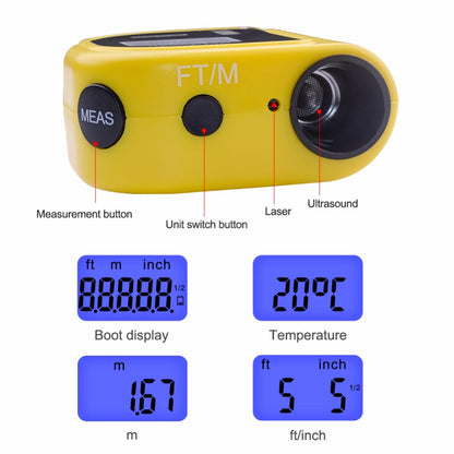 Mini Ultrasonic Digital Tape Measure